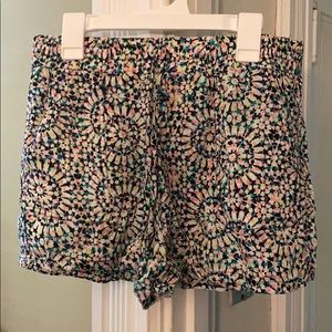 Multi-colored festival shorts